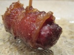 Bacon-wrapped cocktail weenies - pork-on-pork love
